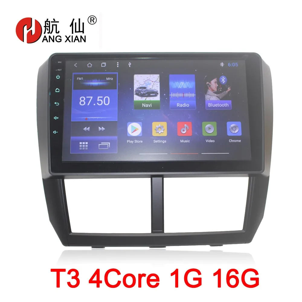 HACTIVOL " Восьмиядерный 2G ram 32G Автомобильный dvd gps навигатор для Subaru Forester Impreza 2008-2012 Android 8,1 автомобильный Радио wifi карта - Цвет: T3 4Core 1G 16G