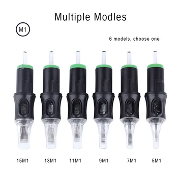 

5pcs Tattoo Cartridge Needles 5M1/7M1/9M1/11M1/13M1/15M1 For Semi-Permanent Makeup Liners Eyebrow Facial Massage Tattoo Gun