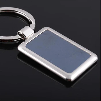 

FREE SHIPPING BY DHL 200pcs/lot New Zinc Alloy Rectangle Blank Keychains Novelty Keyrings for Advertising