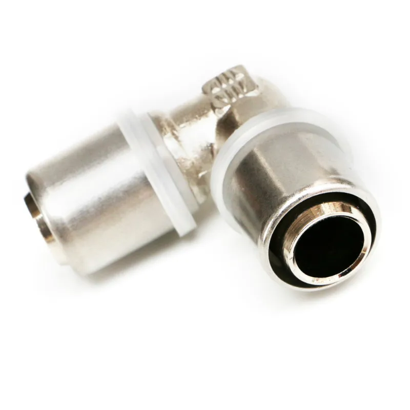 

Equal coupling elbow connector 1216/2025/1620/2632 aluminium plastic composite pipe fittings L type connector copper bite joint