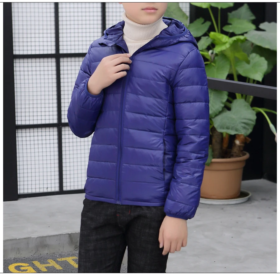 A15/зимняя куртка детское пуховое пальто для мальчиков г., светильник, куртка с капюшоном верхняя одежда для девочек Одежда для мальчиков-подростков размеры на возраст 10, 12, 14, 16 лет
