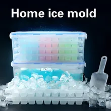 Домашний холодильник с крышкой Замороженные Mold Ice Box модель дома Малый льда, делая решетки Пособия по кулинарии посуда