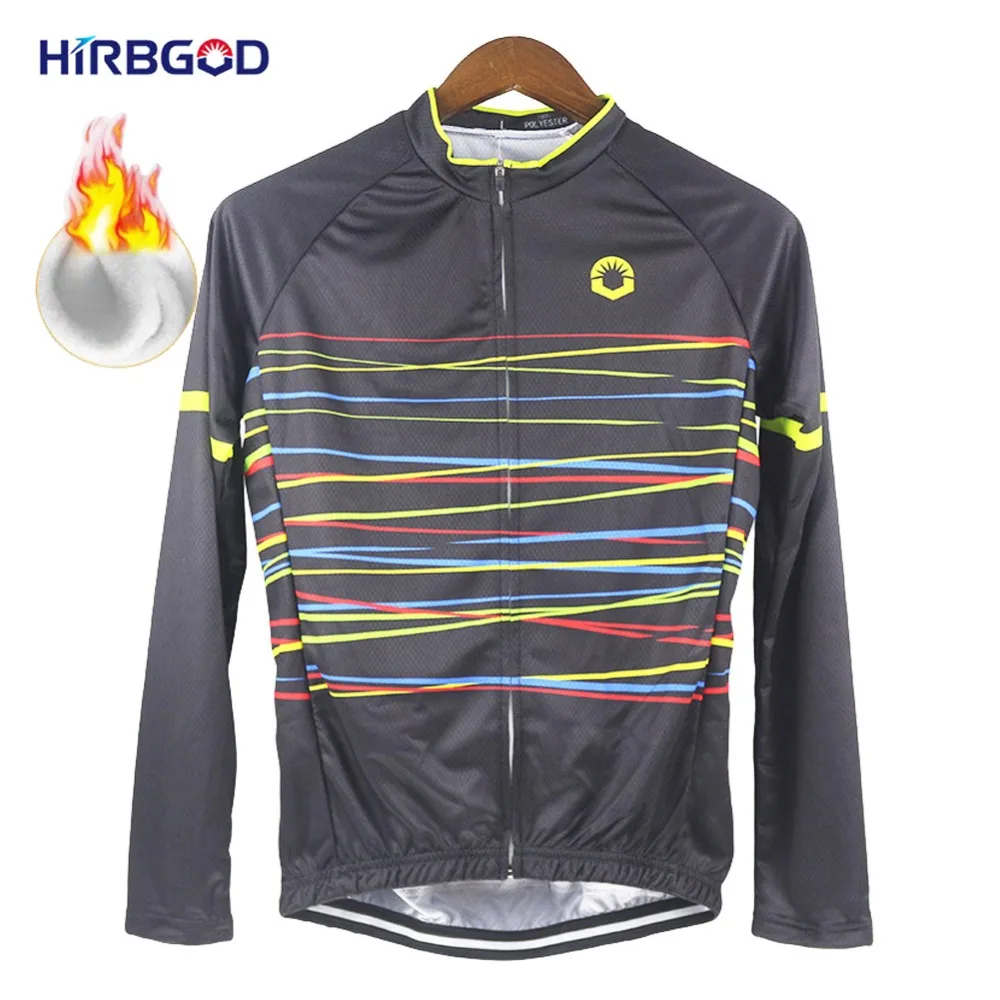 HIRBGOD, новинка, Ретро стиль, для мужчин, в полоску, Майки для велоспорта, с длинным рукавом, зимняя одежда для велоспорта, одежда для Майо, для спорта, для велоспорта, Ropa Ciclismo, DD001
