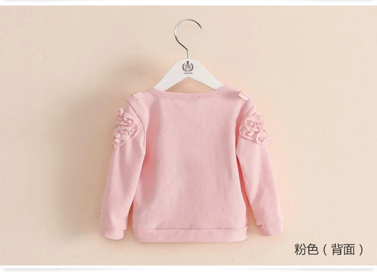 2018 Spring Autumn Fashion Cute Princess Elegant Child Baby Kids Girl Pure Solid Colour O Neck Lace Long Sleeve Cardigan Top (14)