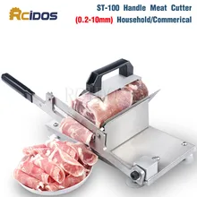 RCIDO ST-200 edelstahl Gefrorenes fleisch slicer, griff fleisch schneidemaschine, gemüseschneidemaschine, Hammelfleisch rollen maschine