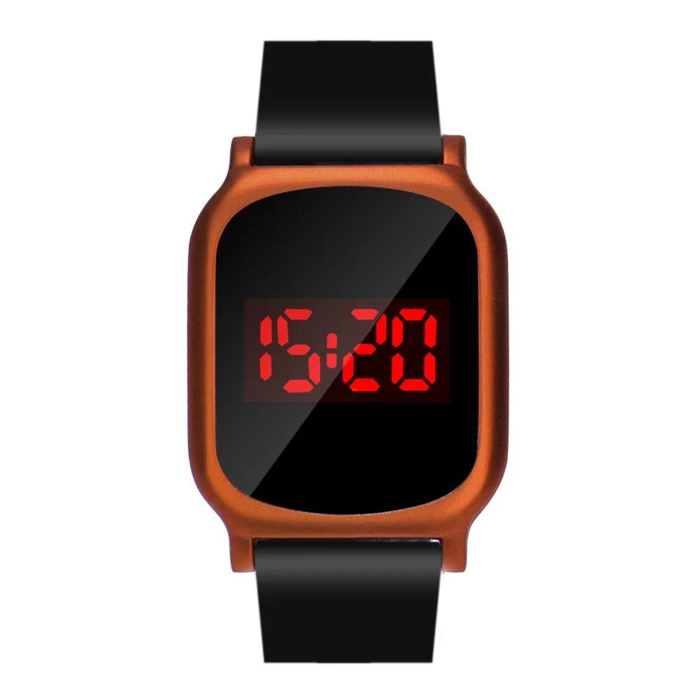 Zerotime#501 лет унисекс, новые роскошные Для Мужчин's Женская Мода светодиодный цифровой Дата Спортивные кварцевые наручные часы, одежда на каждый день - Цвет: Orange