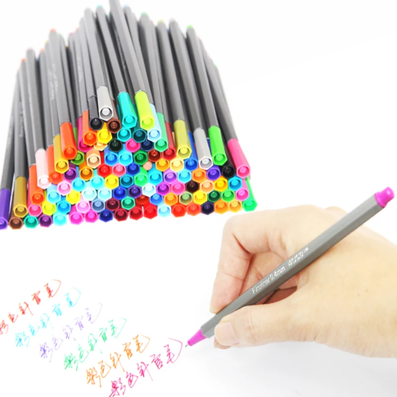 

100 color liners drawing fineliner Water Based Assorted Ink Arts drawing set of liners lettering Marker Pen