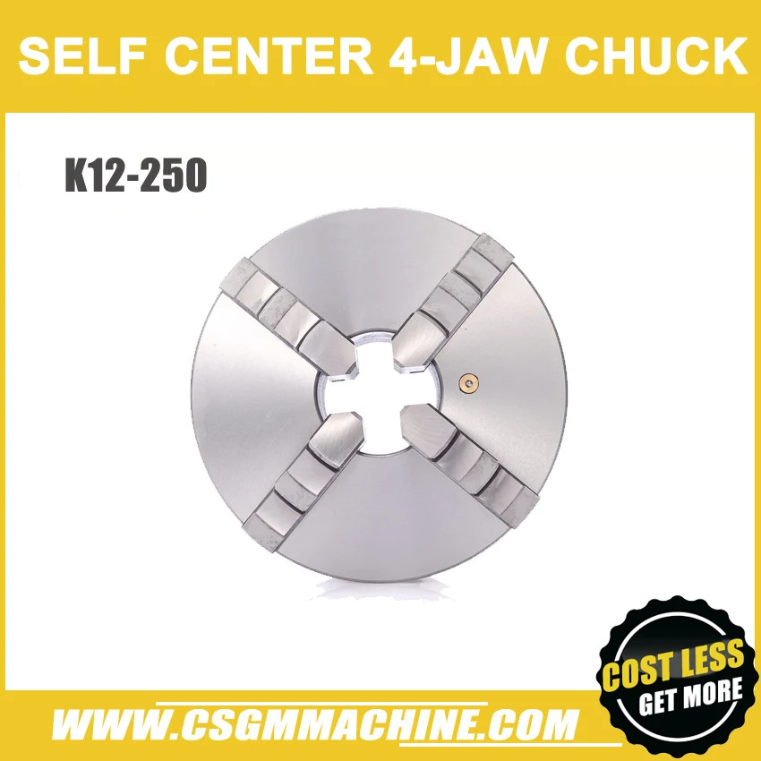 

K12-250 4 jaw chuck/250MM manual lathe chuck/4-Jaw Self-centering Chuck