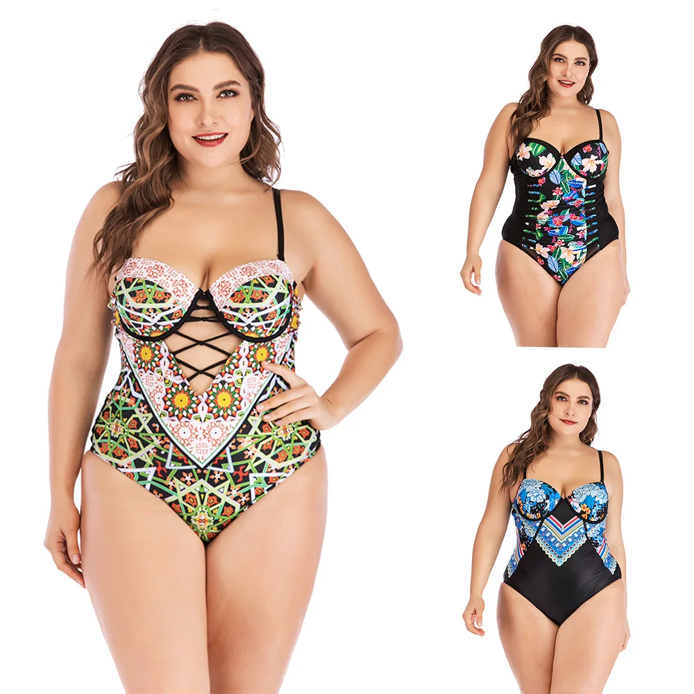 

Swimwear Bikini Woman Clothes Swim Suit Sexy Print One Piece Swimsuit Swimming Suit for Women Beach Wear Bathing Plus Size XXXXL