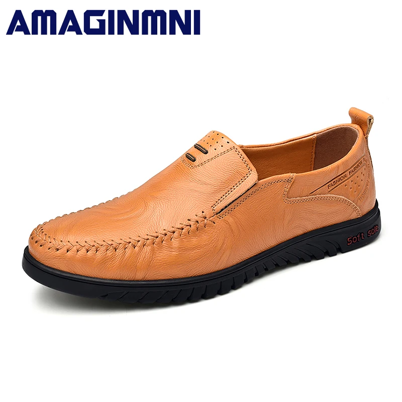 

Big Size 38-47 New Arrival Split Leather Men Casual Shoes Fashion Top Quality Driving Moccasins Slip On Loafers Men Flat Shoes