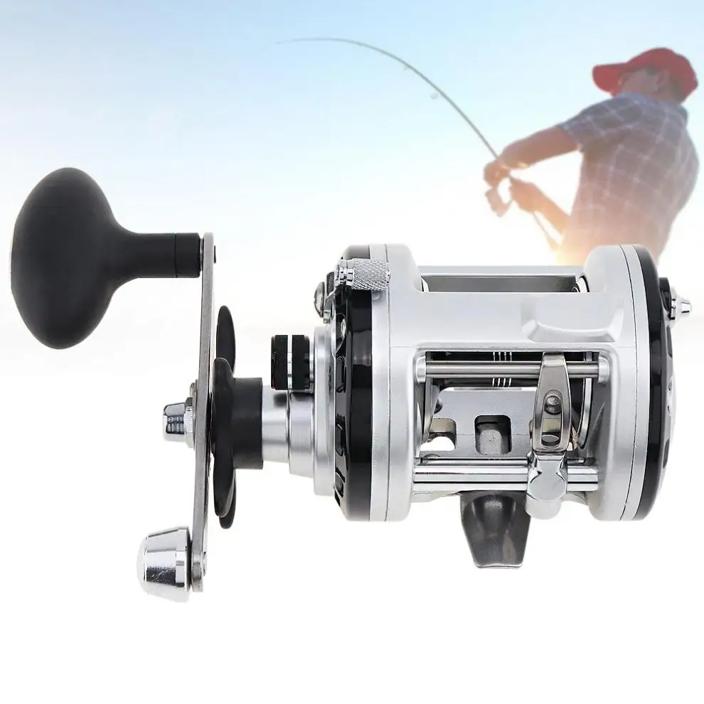 200 Series Drum Fishing Reel 12+1 Ball Bearing 5.51 Right Hand