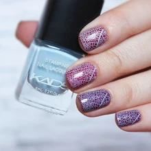 KADS Горячей Продажи Великолепный Голубой Ногтей Стемпинга Лак для Ногтей Искусство Ногтей Блестками Лак Для Красоты Маникюр Ногтей DIY Инструменты