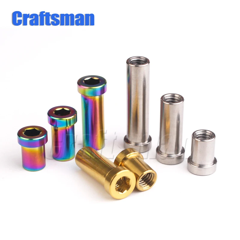 Craftsman titanium Ti GR5 13 мм/15 мм/17 мм/23 мм/25 мм/33 мм встраиваемые велосипедные тормозные болты Зажимная гайка для MTB/шоссейного велосипеда