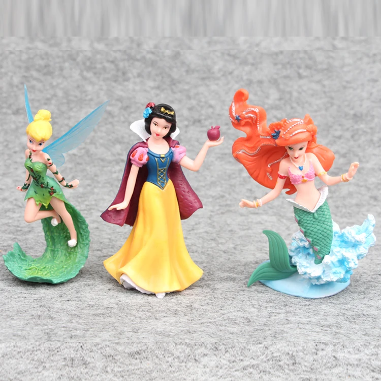 Disney Princesses Toys 5pcs/Set 10-12cm Snow White Frozen Elsa Ariel Bella Tinker Bell Pvc Action Figure Doll Kids Toys Gift Disney Princesses Toys 5pcs/Set 10-12cm Snow White Frozen Elsa Ariel Bella Tinker Bell Pvc Action Figure Doll Kids Toys Gift