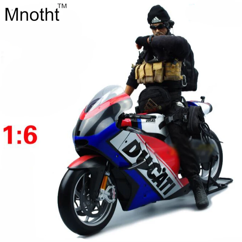 1:6 DCT Desmosedic Motorcycle Model Diecast Mini Flag Version Motorcycle Vehicle Toys Gift for Kids Birthday and Collection