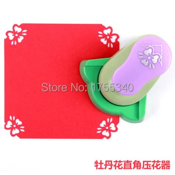 

free shipping peony design lever corner punch border punch embossing punches for scrapbooking