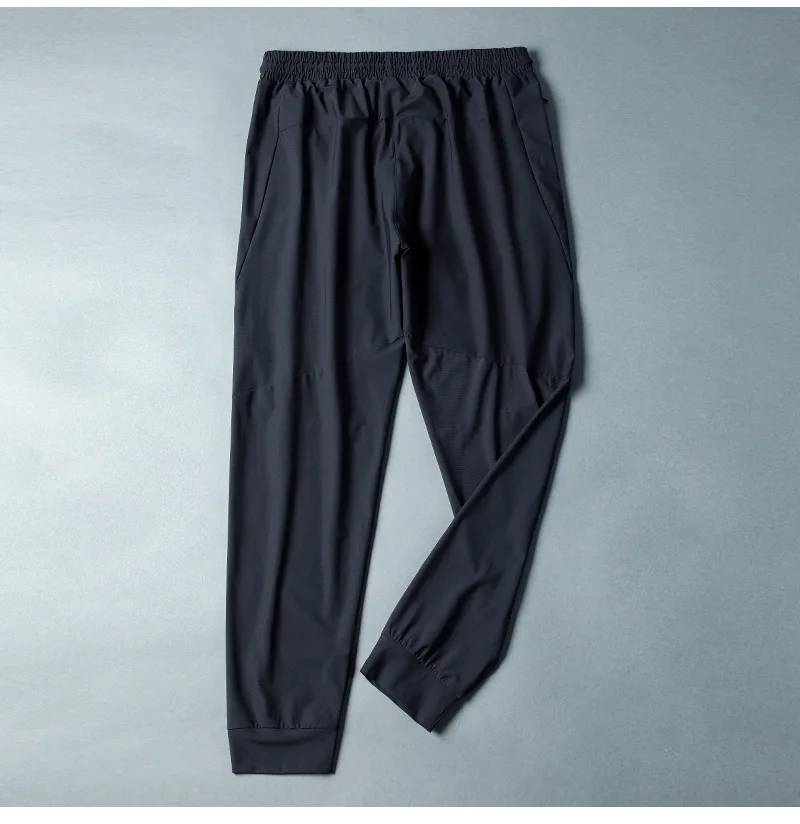 Эластичные ледяные шелковые мужские s тренировочные брюки Slim Fit мужские быстросохнущие Джоггеры мужские длинные штаны для бега гимнастический спортивный фитнес брюки
