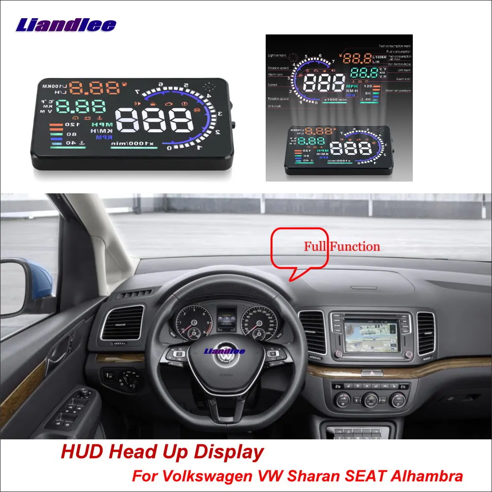 

Liandlee For Volkswagen VW Sharan SEAT Alhambra 2010-2018 Safe Driving Screen OBD Car HUD Head Up Display Projector Windshield