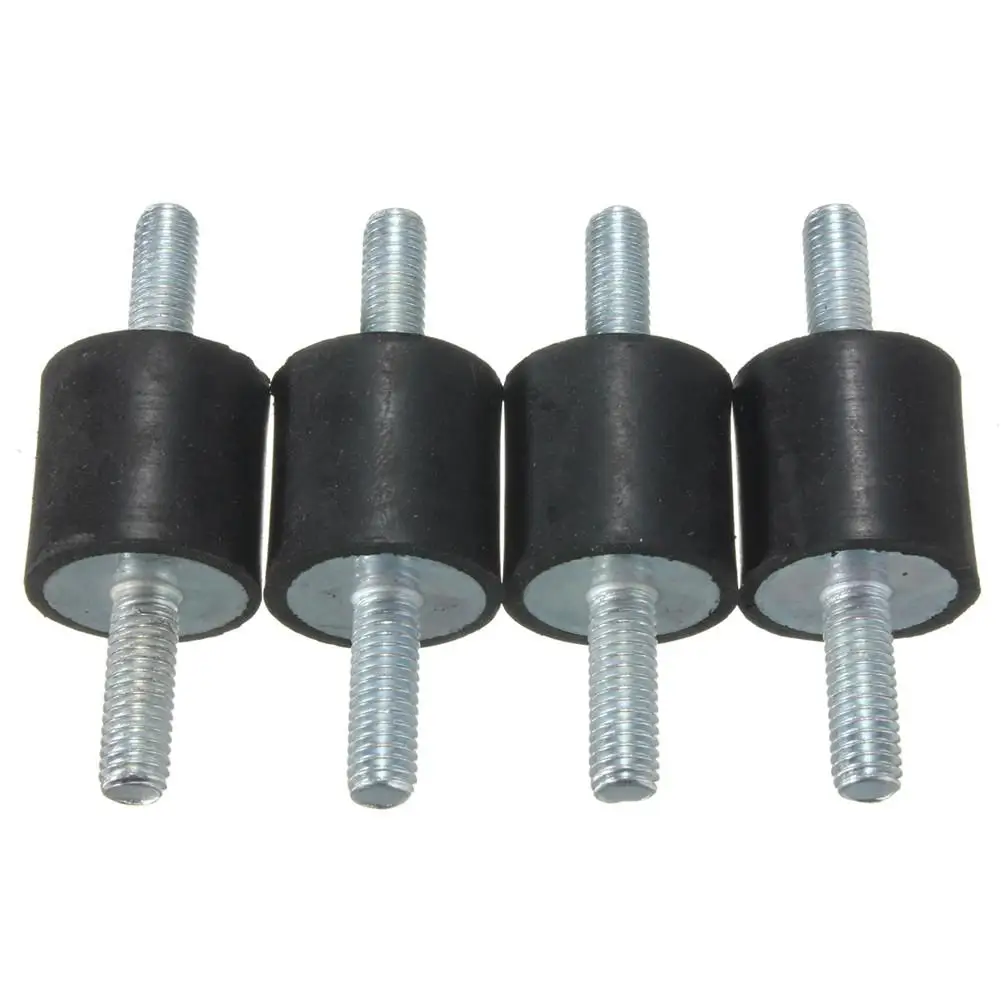 

NEew 4 Pcs Rubber Mounts 20mm Dia X 20mm Long Male M6 Generator Anti Vibration Exhaust