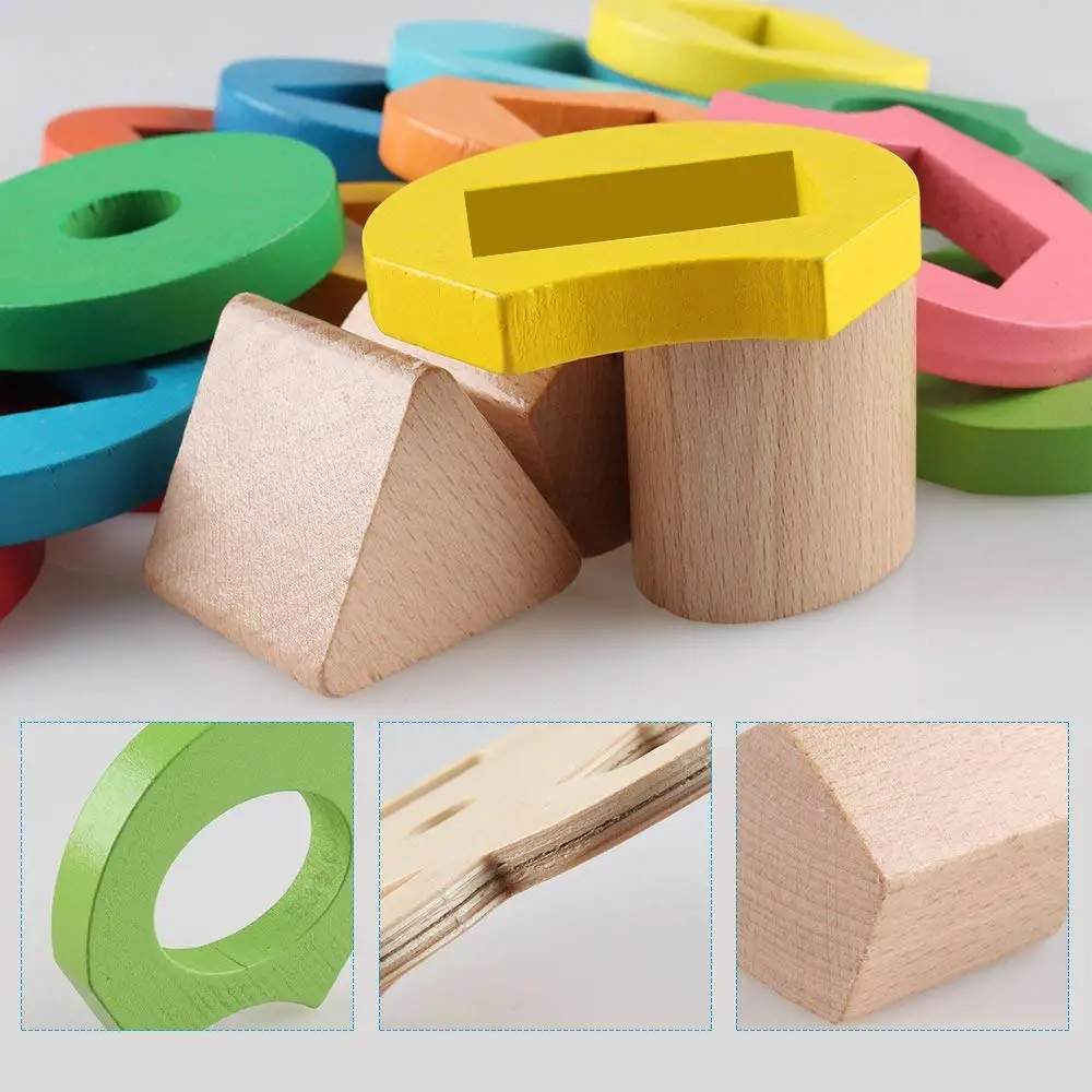 Деревянная обучающая игрушка Форма и Цвет сортировки кубики для игр дошкольного головоломки комплект головоломки подарок Wooen улыбающийся цветок для детей