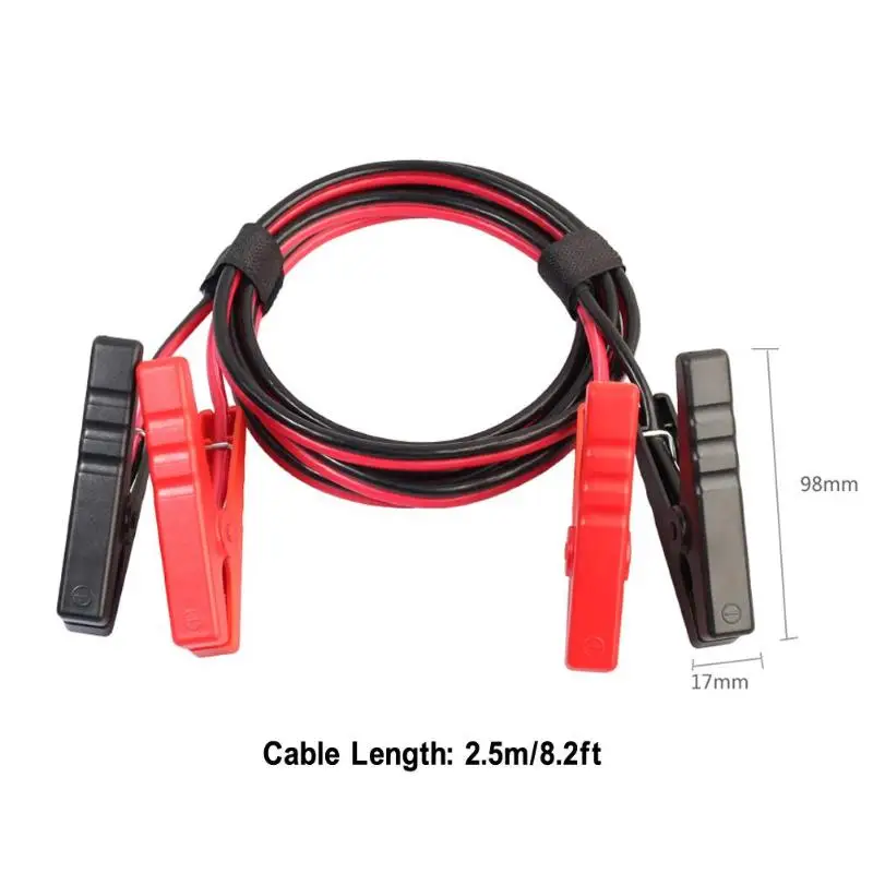 Cable de carga de emergencia para coche de 2,5 m con Cable de carga de emergencia para vehículo clip abrazadera Cable de carga de emergencia para coche de 2,5 m con Cable de carga de emergencia para vehículo clip abrazadera
