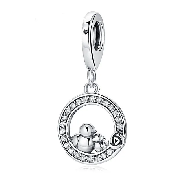 Бусины из стерлингового серебра 925 Подвески в виде единорога, бусины подходят к оригинальному браслету Pandora, ожерелье, подлинные ювелирные изделия, подарок для мамы - Цвет: 32