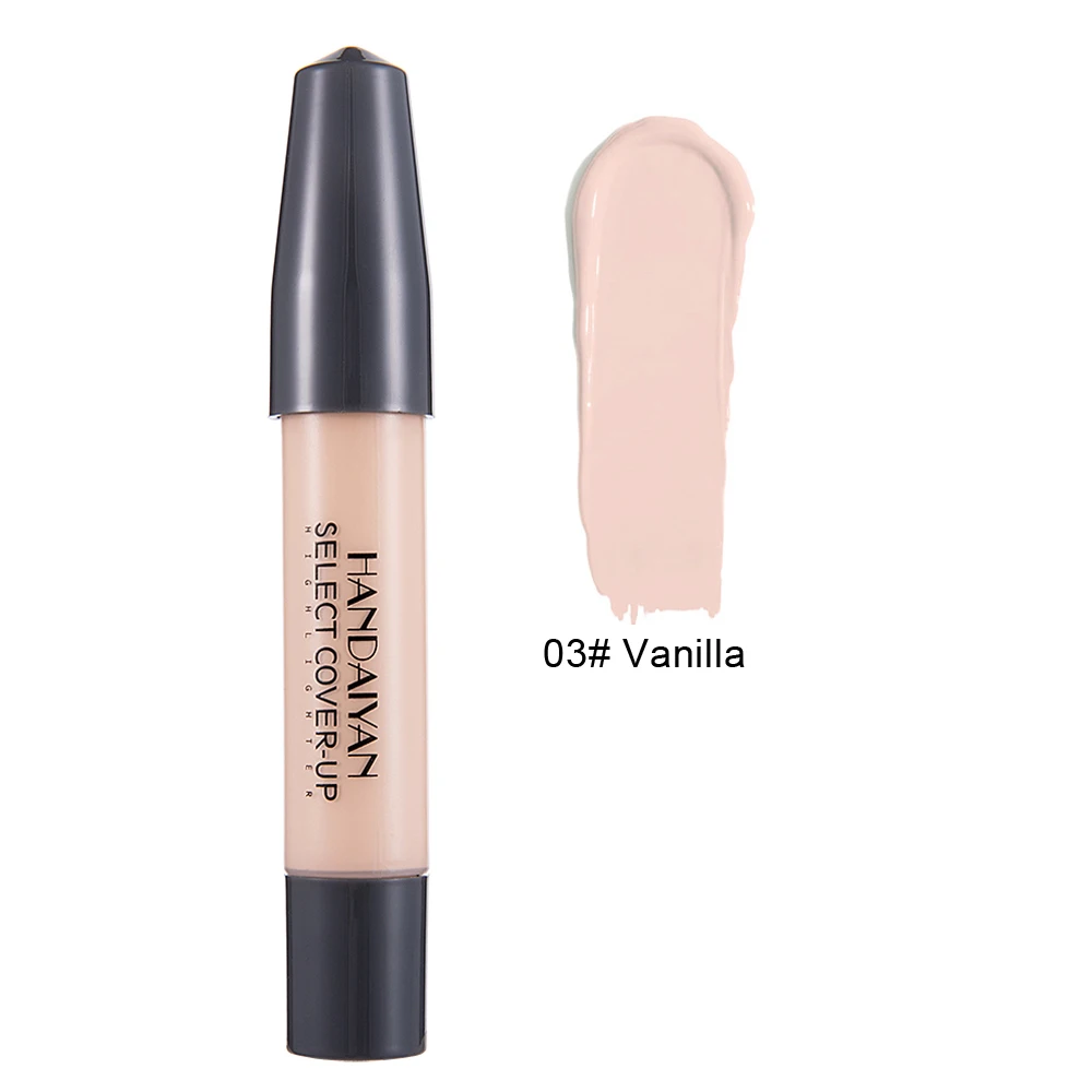 HANDAIYAN 12 Colors High Light Brightening Concealer Pen Long Oil Control Whitening Concealer Liquid Foundation Makeup TSLM1 - Цвет: 003