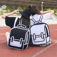 Women Backpack 3D 2D Drawing Cartoon Back Bag Comic Messenger Tote Fashion Cute Student Waterproof Bags Unisex  Bolos 106 1