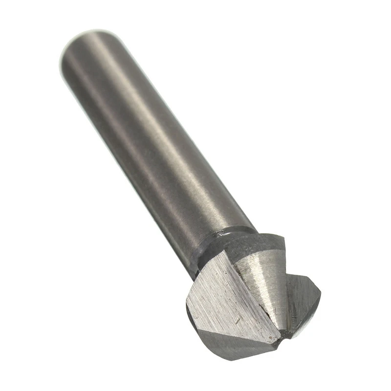 1pc 3 Flute HSS Countersink Drill Bit 90 Degree Chamfer Cutter Tool For Wood Steel 6.3/8.3/10.4/12.4/16.5/20.5mm