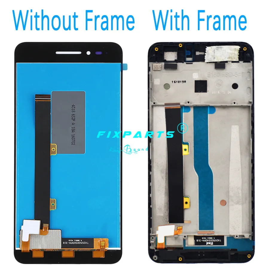ZTE Blade A610 LCD Display Touch Screen HD Digitizer Assembly Replacement+frame For ZTE Blade A610A241 Version 318 (4)