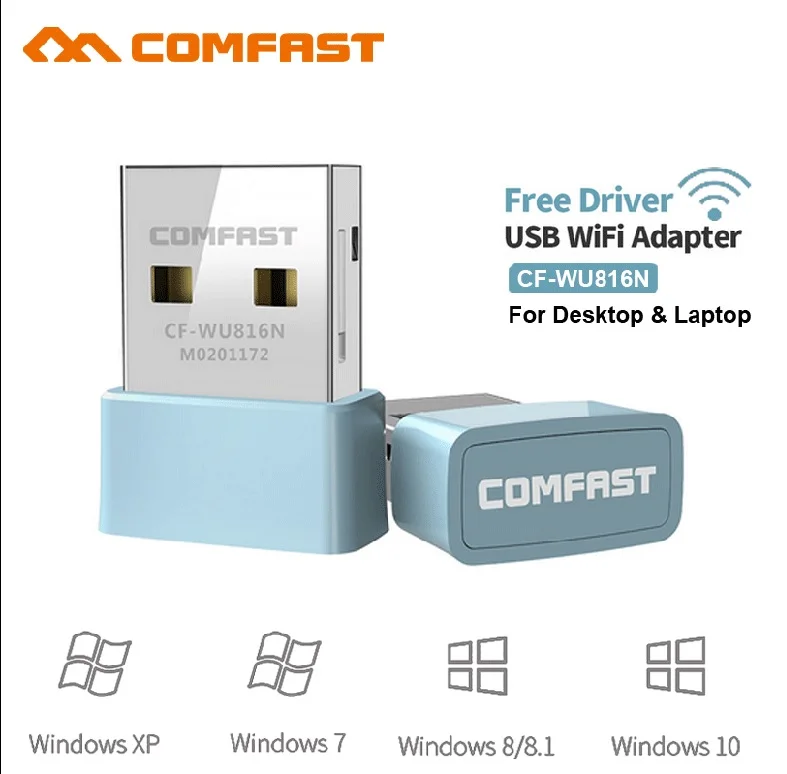 COMFAST CF WU816N 150 Мбит/с 2 4G Бесплатный драйвер мини USB беспроводной WiFi адаптер 2dBi wifi