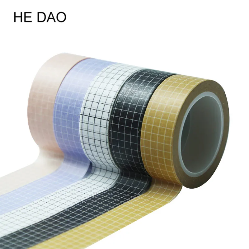 10 м японская бумажная лента Washi черно-белая сетка сделай сам планировщик клейкая