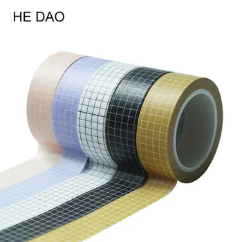 

10M Black and White Grid Washi Tape Japanese Paper DIY Planner Masking Tape Adhesive Tapes Stickers Decorative Stationery Tapes