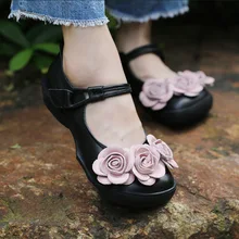 Г. весенние женские кожаные туфли ручной работы на плоской подошве летняя повседневная женская обувь в винтажном стиле на плоской подошве в винтажном стиле