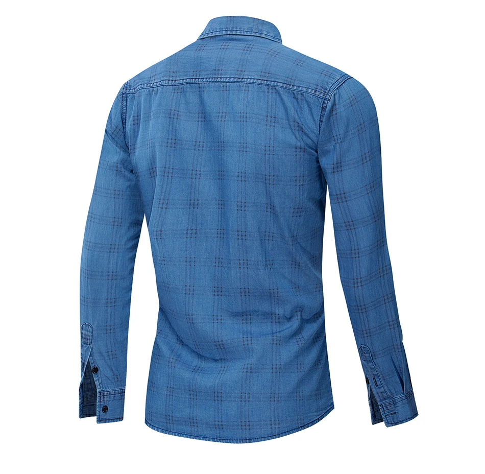 Fredd MARSHALL хлопок Повседневное мужская клетчатая рубашка Slim-Fit Button Down клетчатая рубашка мужская с длинным рукавом высокое качество рубашки 205