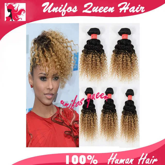 Queen Lady Star Brazillian Curly Weave 5pcs True Glory Hair Queen Lady Star Brazillian Curly Weave 5pcs True Glory Hair Ombre Brazilian Two Tone