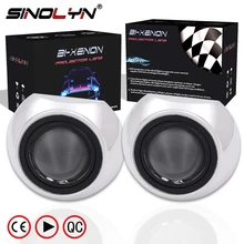 Car Styling Mini 2 5 inch HID Bixenon Projector Headlight Lens Automobiles Headlamp Lenses Retrofit Kit