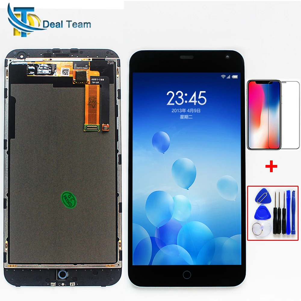 

Deal Team 5.5 inch LCD display For Meizu M1 Note Touch Screen 1920*1080 Digitizer Assembly for meizu NOTE 1 Frame with Free Tool