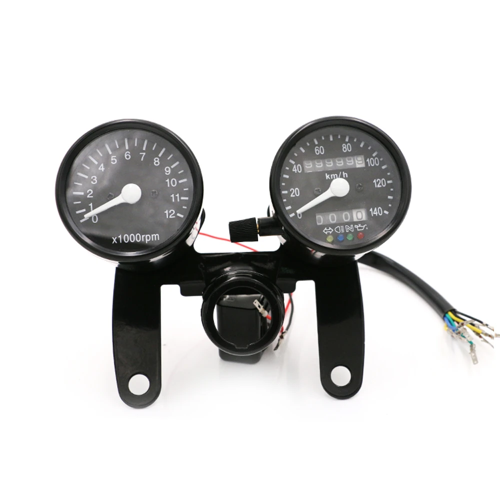 Universal Motorcycle Odometer Speedometer Tachometer Speedo Gauge LED Light Universal Motorcycle Odometer Speedometer Tachometer Speedo Gauge LED Light