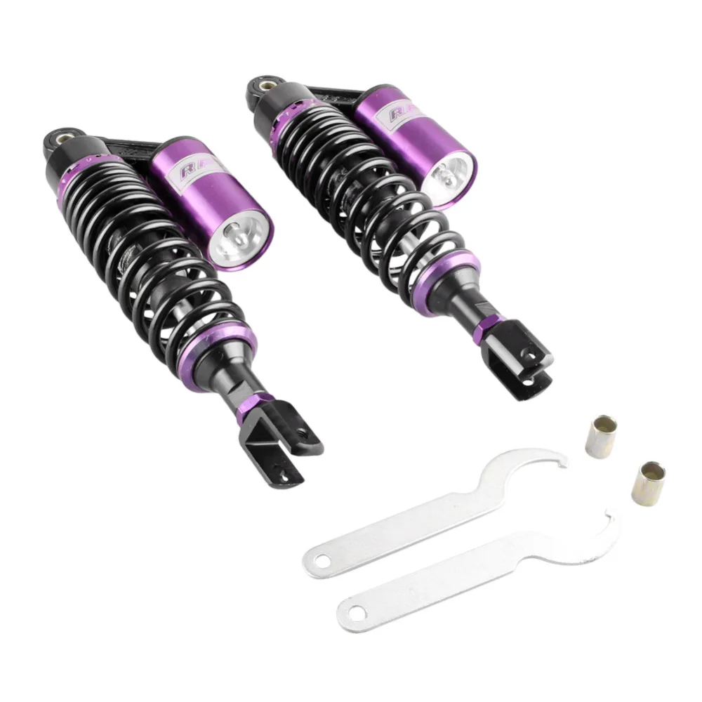 

350mm Rear Air Shocks Replace Absorbers Eye to Clevis For Honda CB750 CB 750 Black&Purple