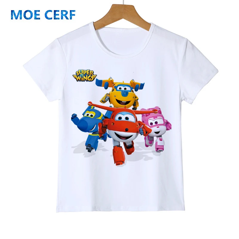 Детская футболка с суперкрыльями для мальчиков и девочек; футболки с суперкрыльями; детские топы унисекс; футболки; модные летние футболки с короткими рукавами; Z43-3