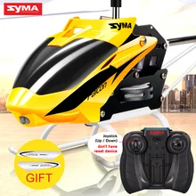SYMA W25 RC Helicopter 2CH Radio Helicopter Dron Remote Control Mini Drone With Flashing Light Shatterproof Indoor Toy For Kids
