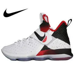 Оригинальный Официальный NIKE LEBRON XIV EP LBJ14 Окончательный EVO Для мужчин Удобная дышащая Спортивная обувь для Баскетбольная кроссовки хорошее