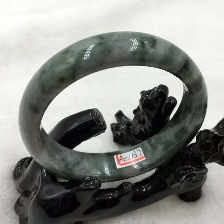 

A-1237 Chinese Beautiful Genuine Natural Green Gems Bracelet Bangle 59mm a 5.19