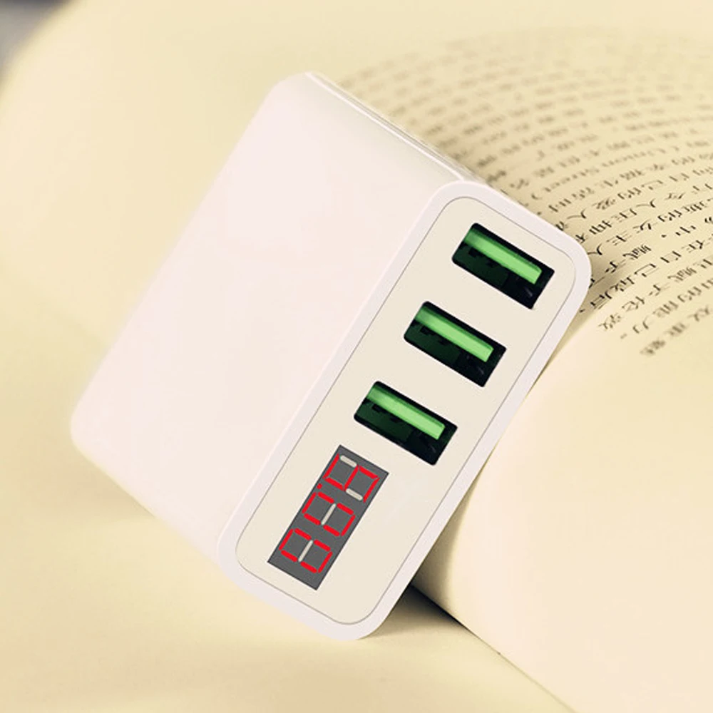 Универсальное зарядное устройство USB 3 порта 3.4A Быстрая быстрая зарядка адаптер для путешествий зарядное устройство адаптер Портативный
