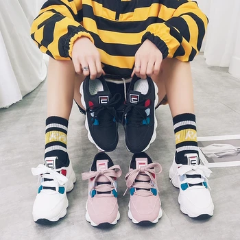 

Brand Tenis Feminino Women Tennis Shoes Cute Female Sneakers Comfort Sport Gym Athletic Ladies Shoes Fitness Damping Dad