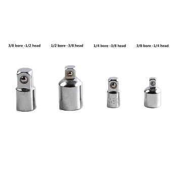 

1/4 3/8 1/2 4pcs/set Craftsman Air Impact Socket Wrench Adapter Ratchet Drive Socket Adapter Converter Reducer Hand Tools Set