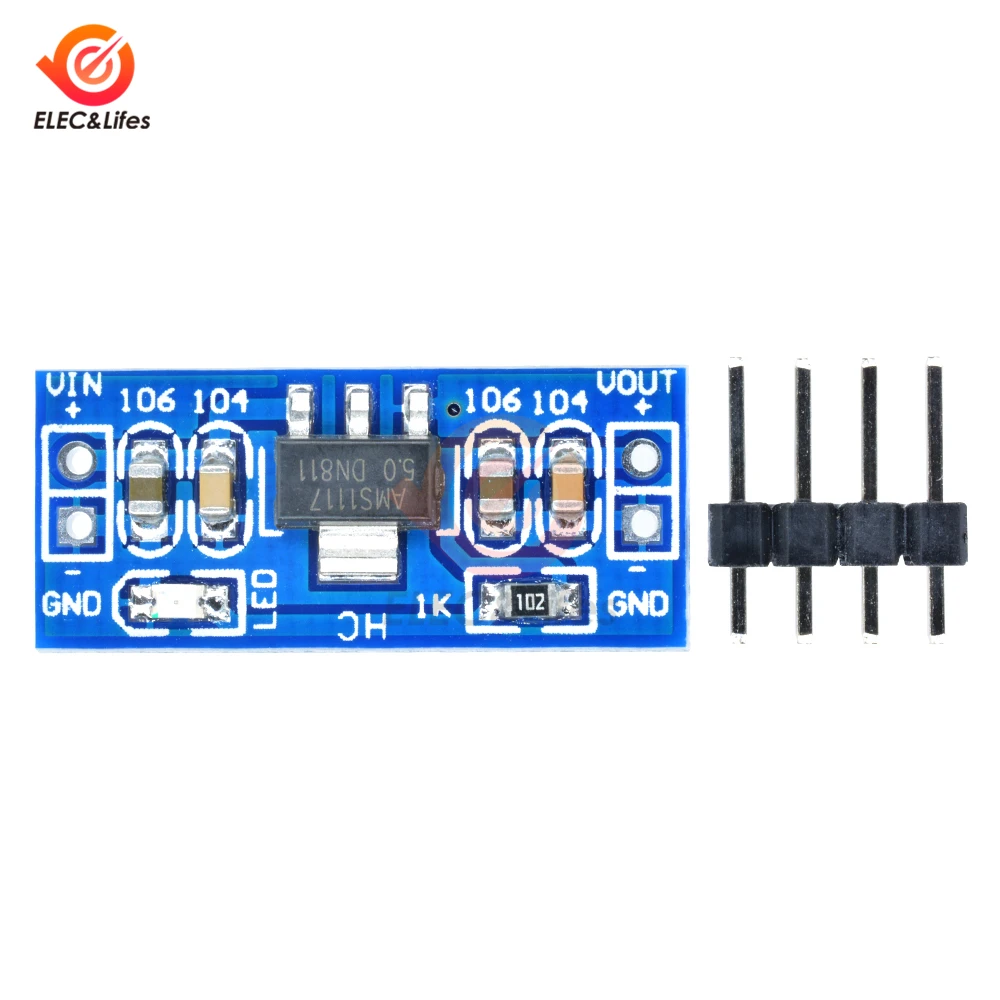 AMS1117 3,3 5 V Питание модуль мини-платы DC-DC Бак Сыходзь Мощность модуль для Arduino AMS1117-3.3V AMS1117-5V