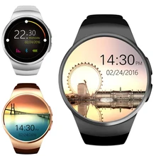 KingWear KW18 1.3 inch Round Dial Smartwatch Phone MTK2502 IPS Screen Pedometer Sedentary Reminder BT4.0 Heart Rate Monitor