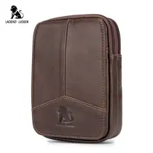 LAOSHIZI Fanny поясная сумка из натуральной кожи, в стиле «Хип бум поясная барсетка телефона, ключей и всякой мелочи, Для мужчин ремень Карманный чехол для Для мужчин YB001